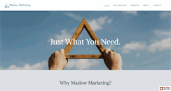 Desktop Screenshot of maslowmarketing.com