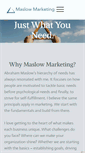 Mobile Screenshot of maslowmarketing.com